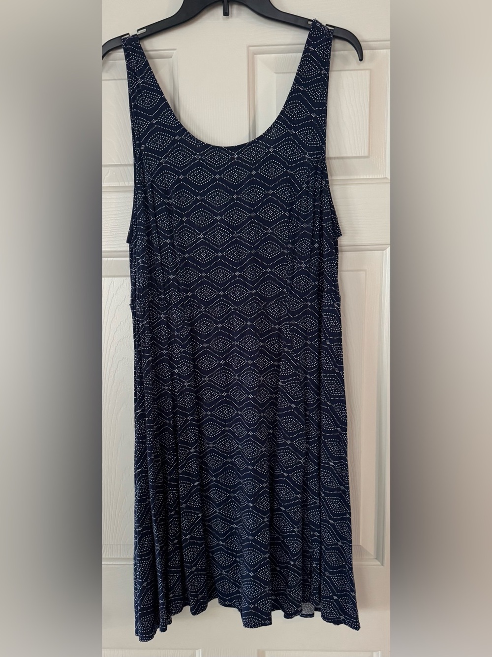 torrid Navy & White Sleeveless Swing Midi Dress Fourth of July 1X